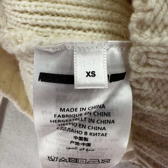 STUNNING MCQ Alexander McQueen Cable Knit Sweater XS Cashmere Alpaca Wool EUC - Picture 11 of 15